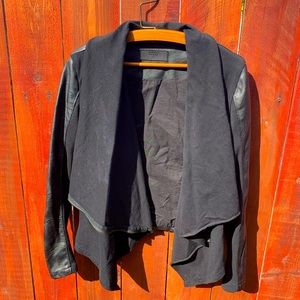 Pleather sweater/jacket